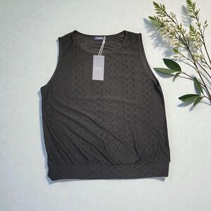 Sleeveless Black Top